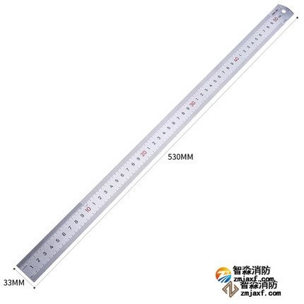 鋼直尺量程50cm；精度：1mm　